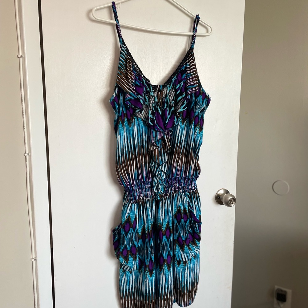 Fashion to Figure Multicolor Ruffle Romper - Size 3X - Picture 2 of 12
